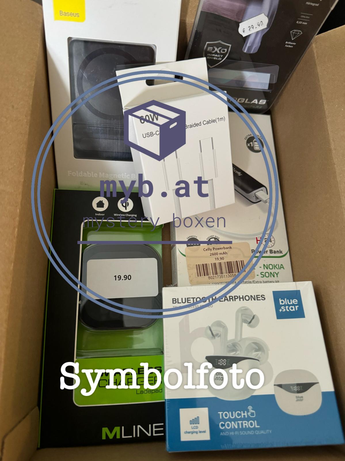 Mystery Box - Secret Box - Secret Packs - MIX 1 - Bluetooth Headset und mehr technik ca 150,- Warenwert